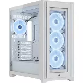 Корпус ATX Corsair iCUE 5000X RGB QL Edition CC-9011233-WW белый, без БП, боковая панель из закаленного стекла, 4*USB 3.0, USB 3.1 Type-C, audio