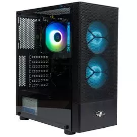 Корпус ATX Eurocase B02RGB черный, без БП, RGB, закаленное стекло, USB3.0