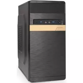 Корпус ATX Exegate BAA-105U2-AAA400 EX287762RUS черный, БП 400W, 2*USB3.0, аудио