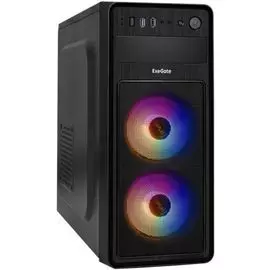 Корпус ATX Exegate EVO-5017 черный, без БП, USB 3.0, USB 2.0, audio