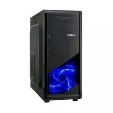 Корпус ATX Exegate EVO-8205 EX277204RUS miditower, 600NPX, 1*USB+1*USB3.0, HD Audio, black-blue light