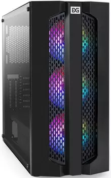 Корпус ATX Exegate EVO-9205-NPX600 EX294975RUS черный, БП 600W, боковая панель из закаленного стекла, USB 3.2, 2*USB 2.0, audio