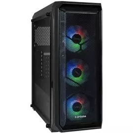 Корпус ATX Exegate i3 NEO черный, БП 600W, боковая панель из закаленного стекла, пылевые фильтры, 2*USB, USB3.0, HD аудио, 3 вент. 12см с RGB подсветк