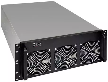 Корпус ATX Exegate Pro 6-650 черный, без БП, 2*USB 2.0, установка в стойку 4U