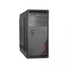 Корпус ATX Exegate XP-511-450W-12 Miditower, БП XP450 с вент. 12см, 2*USB, аудио, черный