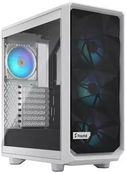 Корпус ATX Fractal Design Meshify 2 Compact RGB FD-C-MES2C-08 белый, без БП, боковая панель из закаленного стекла, USB Type-C, 2*USB 3.0, audio
