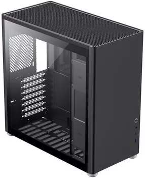 Корпус ATX GameMax Spark Pro Black без блока питания, черныый, USB3.0+Type-C, Combo Audio