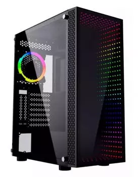 Корпус ATX GMNG GG-CC120 черный, боковое окно из закаленного стекла, без БП, 6x120mm, 5x140mm, 2xUSB2.0, USB3.0, audio, bott PSU