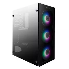 Корпус ATX HIPER HG-C104RGB ORCUS черный, без БП, с окном, USB 2.0, USB 3.0, audio