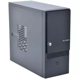 Корпус ATX In Win EC046 6109690 черный, БП 450W, с дверцей, 2*USB 2.0, audio
