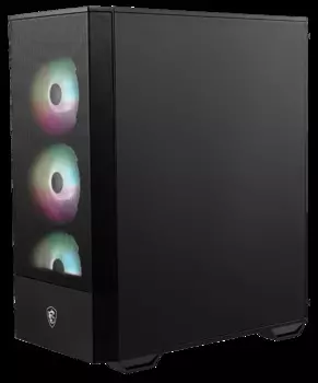 Корпус ATX MSI MAG FORGE 112R черный, без БП, боковая панель из закаленного стекла, 2*USB 3.2, audio