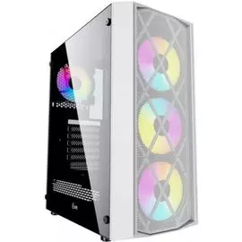 Корпус ATX Powercase Rhombus X4 White CMRMW-L4 белый, без БП, с окном, USB 3.0, 2*USB 2.0, audio