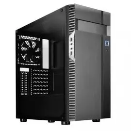 Корпус ATX SilverStone SST-PS14B-EG черный, без БП, с окном, 2*USB 3.0, audio