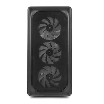 Корпус ATX Xastra A407 4ARGB Black без БП, боковая панель из закалённого стекла, 2*USB 2.0, USB 3.0