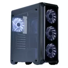 Корпус ATX Zalman I3 EDGE черный, с окном, без БП, FAN CONTROLLER, 4x120mm FAN