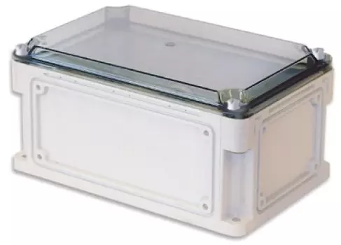 Корпус DKC 532211 без МП 300х200х146 мм, с фланцами, прозрачная крышка высотой 21 мм, IP67, "RAM box"