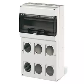 Корпус DKC DIS6725616 на 16 модулей и 6 постов с основанием 70х87 мм. Тип M550, "Quadro"