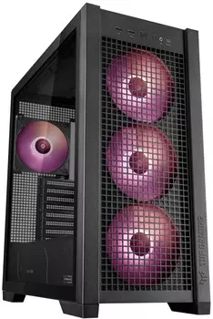 Корпус eATX ASUS TUF GAMING GT302 TG ARGB BLACK 90DC00I0-B19000 без БП, боковая панель из закалённого стекла, 2*USB 3.2, USB Type-C