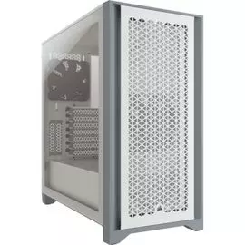 Корпус eATX Corsair 4000D Airflow CC-9011201-WW белый, без БП, боковая панель из закаленного стекла, USB Type-C, USB 3.0, audio