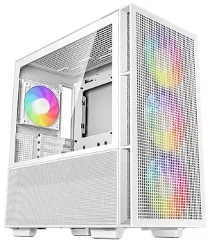 Корпус eATX Deepcool CH560 WH белый, без БП, боковая панель из закаленного стекла, USB Type-C, USB 3.0, audio