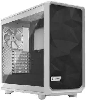 Корпус eATX Fractal Design Meshify 2 Lite White TG Clear Tint белый, без БП, панель из закаленного стекла, 2xUSB 3.0, USB type-C, audio