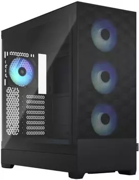 Корпус eATX Fractal Design Pop XL Air RGB Black TG Clear Tint чёрный, без БП, панель из закаленного стекла, 2*USB 3.0, audio