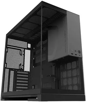 Корпус eATX Geometric Future Model 5 Black Gray 1AM5WKBK00100 без БП, черный, серый, панель из закаленного стекла, 3*USB 3.0, USB Type-C, audio