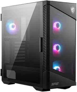 Корпус eATX MSI MPG VELOX 100R черный, без БП, боковая панель из закаленного стекла, 2*USB 3.2, USB 3.2 Type C, audio