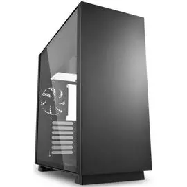 Корпус eATX Sharkoon PURE STEEL черный, без БП, закаленное стекло, 2*USB 3.0, audio