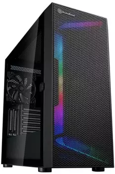Корпус eATX SilverStone SETA H1 SST-SEH1B-G черный, без БП, боковая панель из закаленного стекла, USB Type-C, 2*USB 3.0, audio