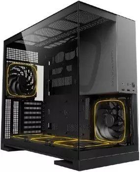 Корпус Geometric Future Model 5 1AM5WKBK02100 черно-серый, без БП, боковая панель из закалённого стекла, 2*USB 3.0, USB Type-C