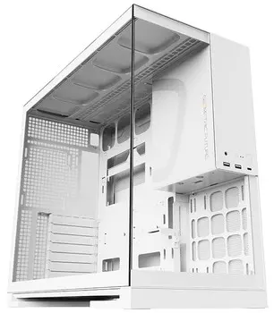 Корпус Geometric Future Model 5 1AM5WKWT01100 белый, без БП, боковая панель из закалённого стекла, 2*USB 3.0, USB Type-C