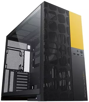 Корпус eATX Geometric Future Model 5 Vent черный, без БП, боковая панель из закалённого стекла, 2*USB 3.0, USB Type-C