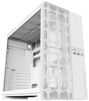 Корпус eATX Geometric Future Model 5 Vent белый, без БП, боковая панель из закалённого стекла, 2*USB 3.0, USB Type-C