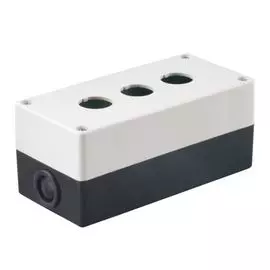 Корпус IEK BKP10-3-K01 КП103 для кнопок 3места белый