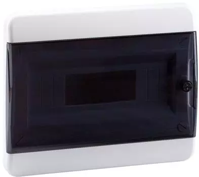 Корпус КЭАЗ 117945 пластиковый Встраиваемый OptiBox P-BVK-2-12-IP41 Прозрачная черная дверь
