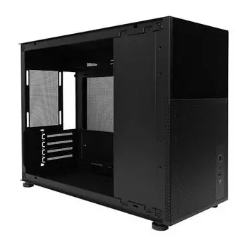 Корпус mATX 1STPLAYER MIKU Mi6 EV Mi6-EV-BK чёрный, без БП, боковая панель из закаленного стекла, US