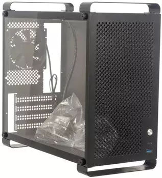 Корпус mATX ACCORD ACC-GCUB4 без БП, боковая панель из закалённого стекла, USB 3.0, USB 3.1