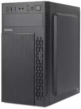 Корпус mATX Digma DCC-MN301 черный, без БП, USB 2.0, USB 3.0