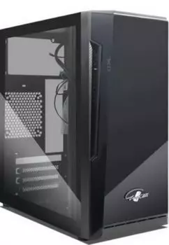 Корпус mATX Eurocase MA03 (УЦЕНЕННЫЙ) черный, без БП, закаленное стекло, USB3.0