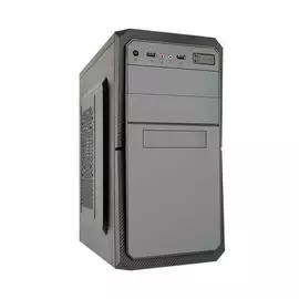 Корпус mATX Exegate BA-202 EX284025RUS черный, БП 450W с вент. 8см, 2*USB, аудио
