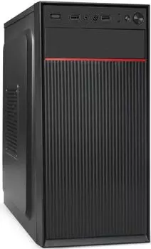 Корпус mATX Exegate BAA-113-AAA350 EX292348RUS черный, 350W 80мм, 2*USB, аудио