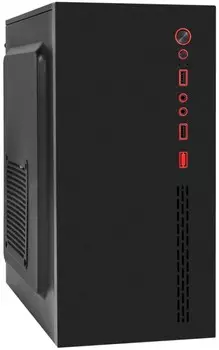 Корпус mATX Exegate Minitower BAA-403-AAA400 EX298161RUS БП AAA400 с вент. 8см, 2*USB, HD Audio, черный