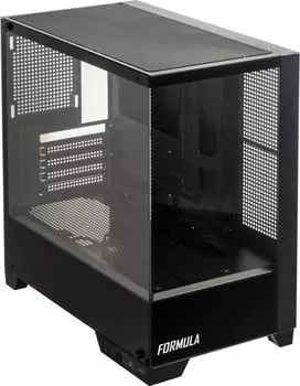 Корпус mATX FORMULA CRISTAL Z1M черный, без БП, USB2.0, USB3.0, audio