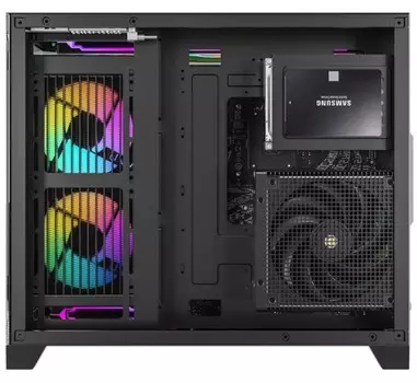 Корпус mATX Formula V CRYSTAL Z6M FLOE без БП, боковая и фронтальная панель из закалённого стекла, 2*USB 3.0