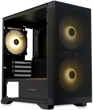 Корпус mATX HSPD M320 без БП, Black, 2*USB 3.0