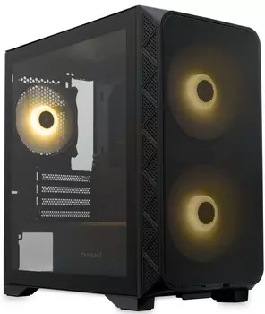 Корпус mATX HSPD M321 без БП, Black, 2*USB 3.0