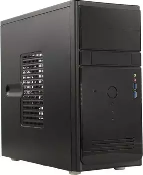 Корпус mATX InWin 6187570 черный, БП 400W, 2*USB 3.0, audio