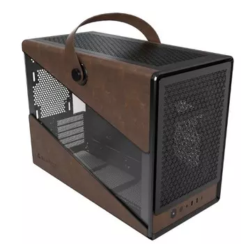 Корпус mATX Montech HERITAGE (B) черный, без БП, боковая панель из закалённого стекла, 2*USB 3.0, USB Type-C