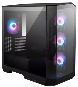 Корпус mATX MSI MAG Pano M100R PZ 306-7G24R25-HH9 без БП, боковая панель из закалённого стекла, USB 3.2, USB Type C